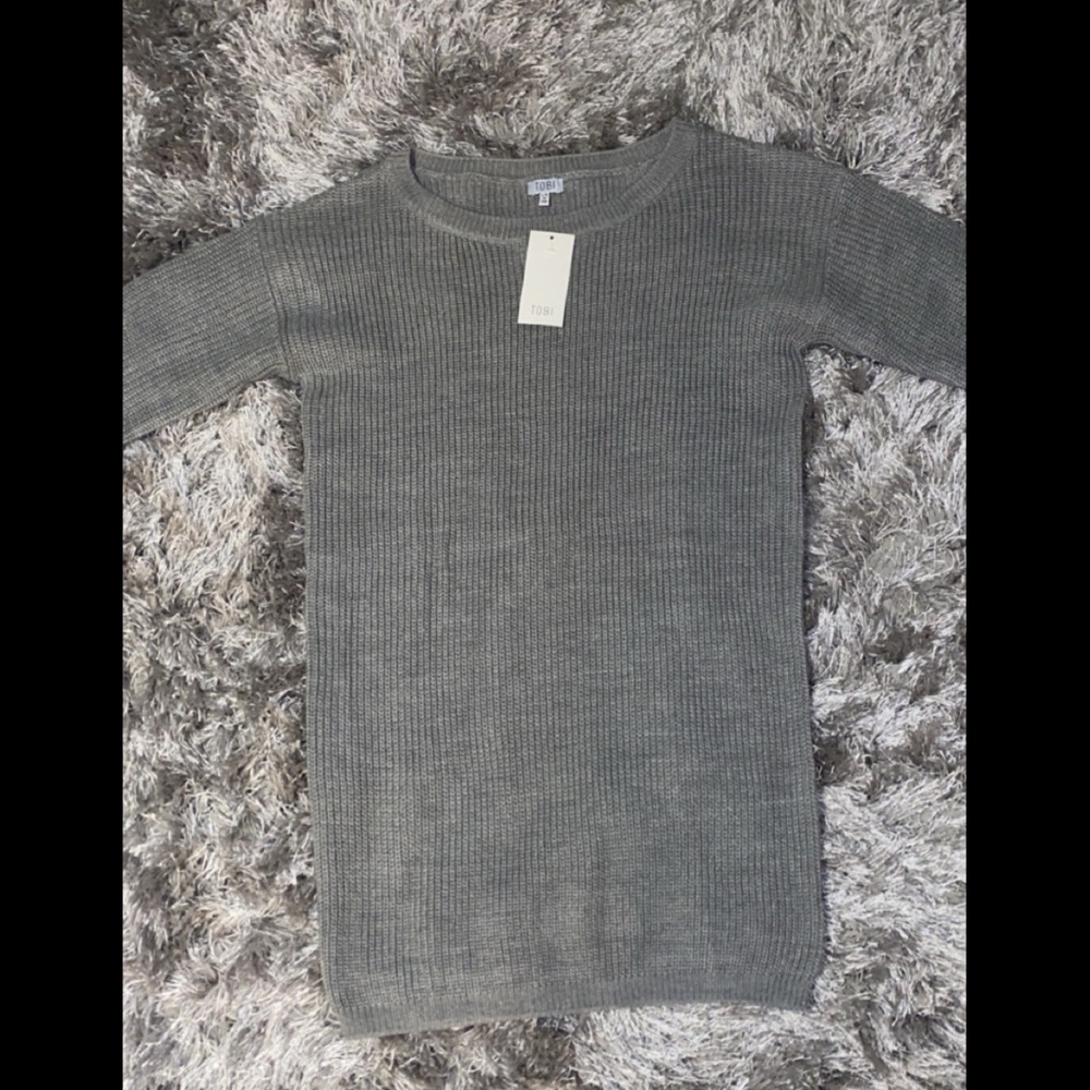 TOBI gray sweater dress